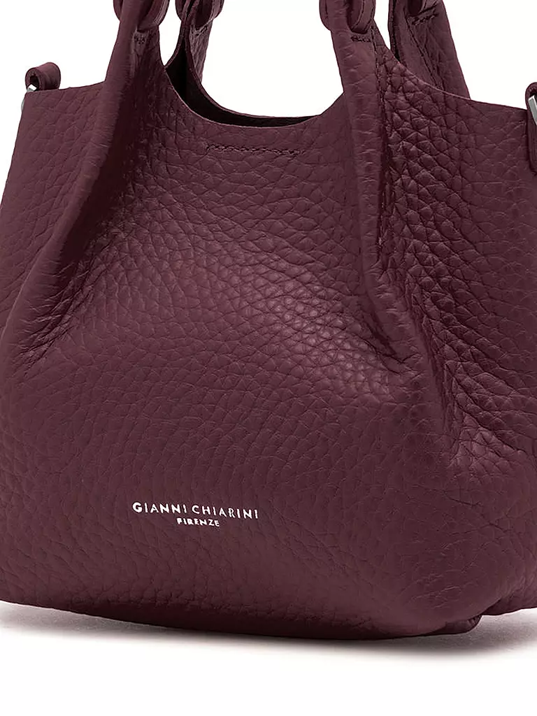 GIANNI CHIARINI | Ledertasche - Hobo Bag DUA Small | dunkelrot
