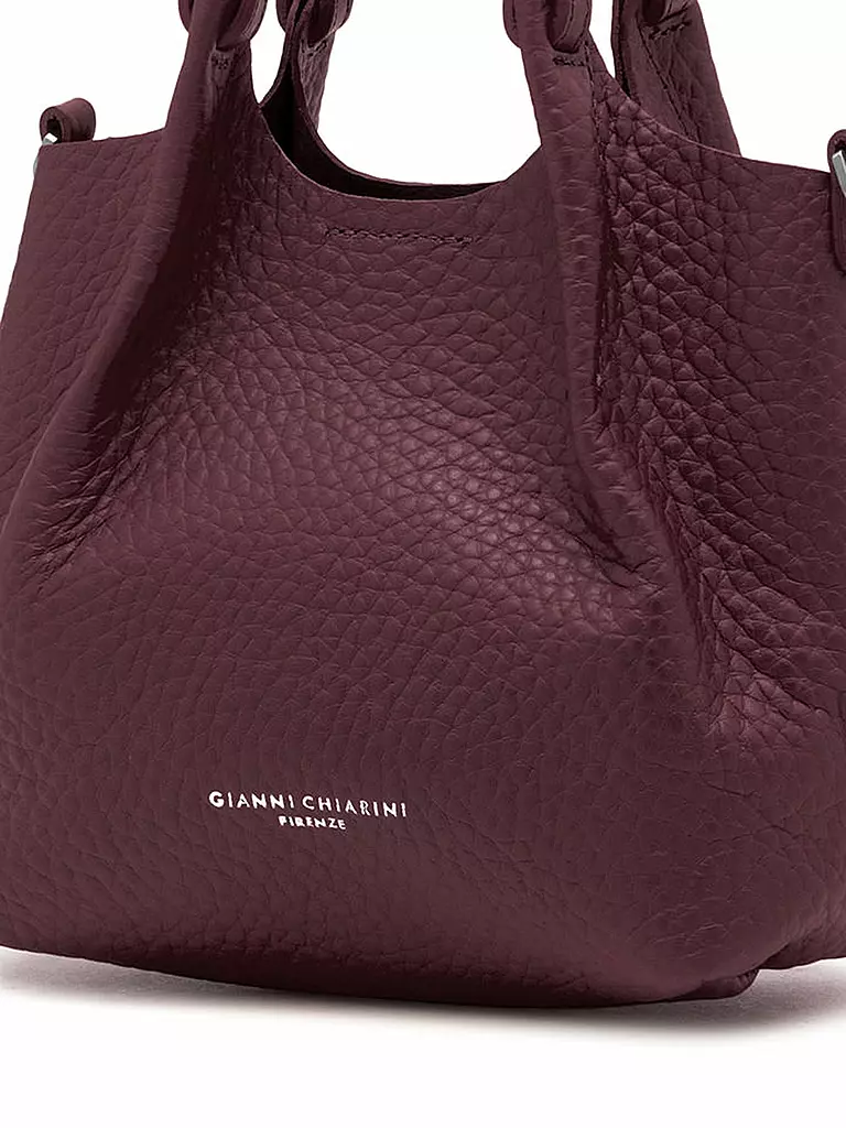 GIANNI CHIARINI | Ledertasche - Hobo Bag DUA Small | silber