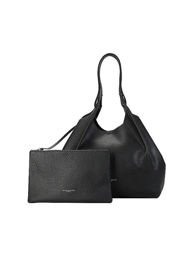 GIANNI CHIARINI | Ledertasche - Hobo Bag DUA | Schwarz