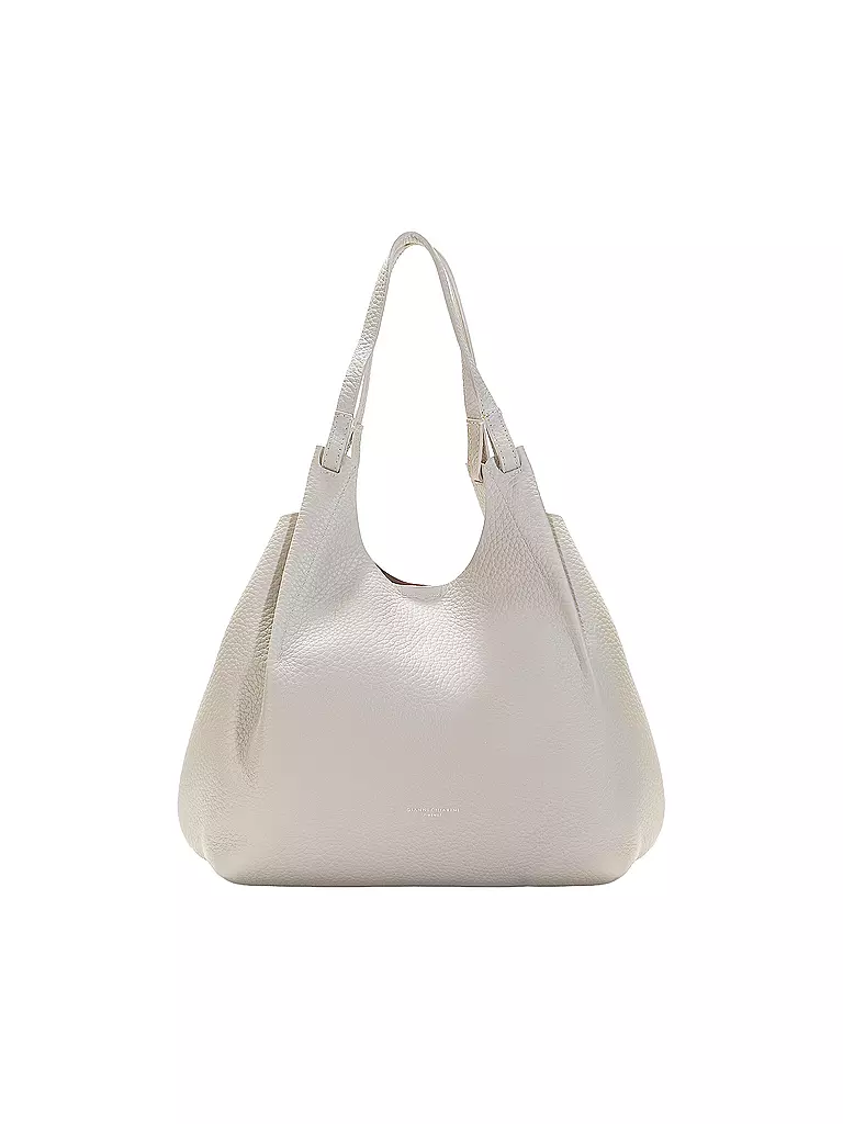 GIANNI CHIARINI | Ledertasche - Hobo Bag DUA | hellgrau