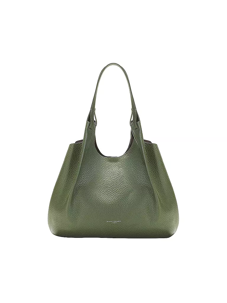 GIANNI CHIARINI | Ledertasche - Hobo Bag DUA | olive