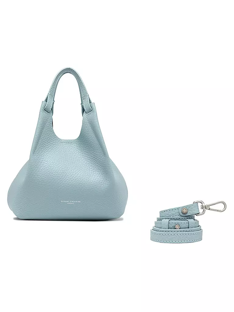 GIANNI CHIARINI | Ledertasche - Hobo Bag DUA | silber