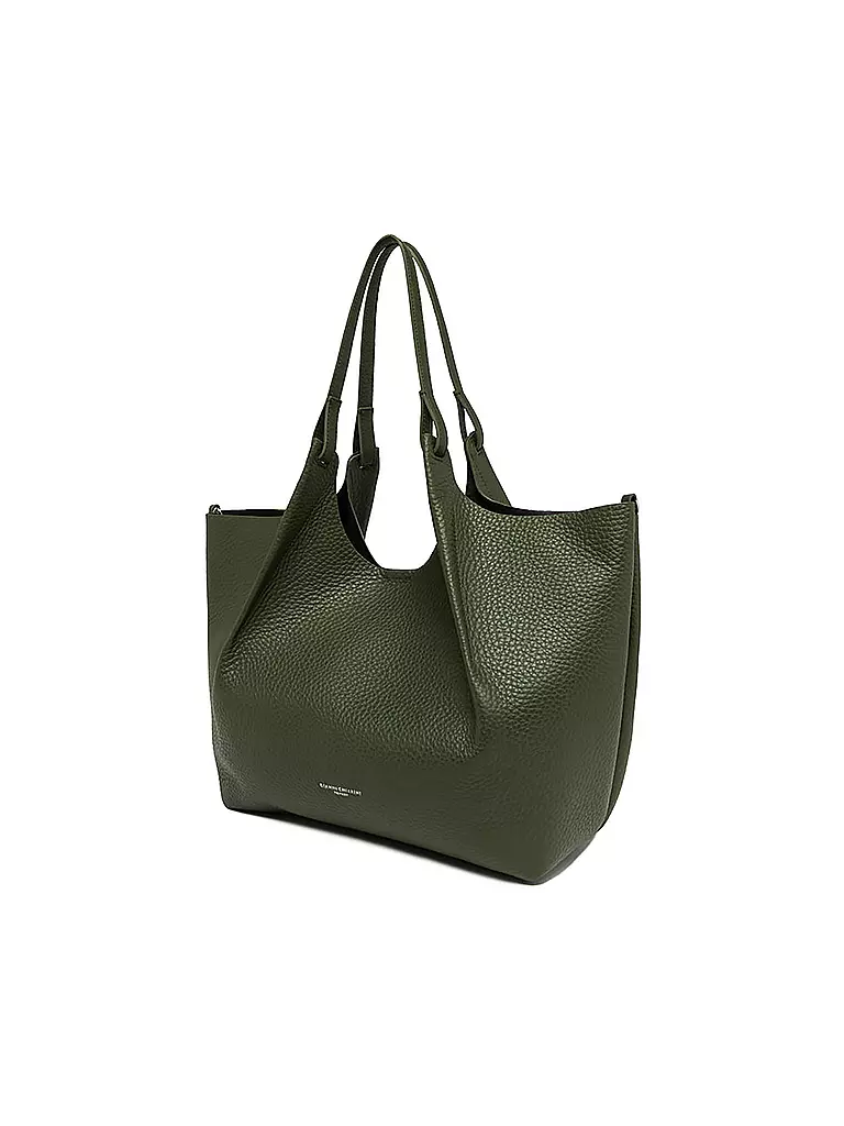 GIANNI CHIARINI | Ledertasche - Hobo Bag DUA | olive