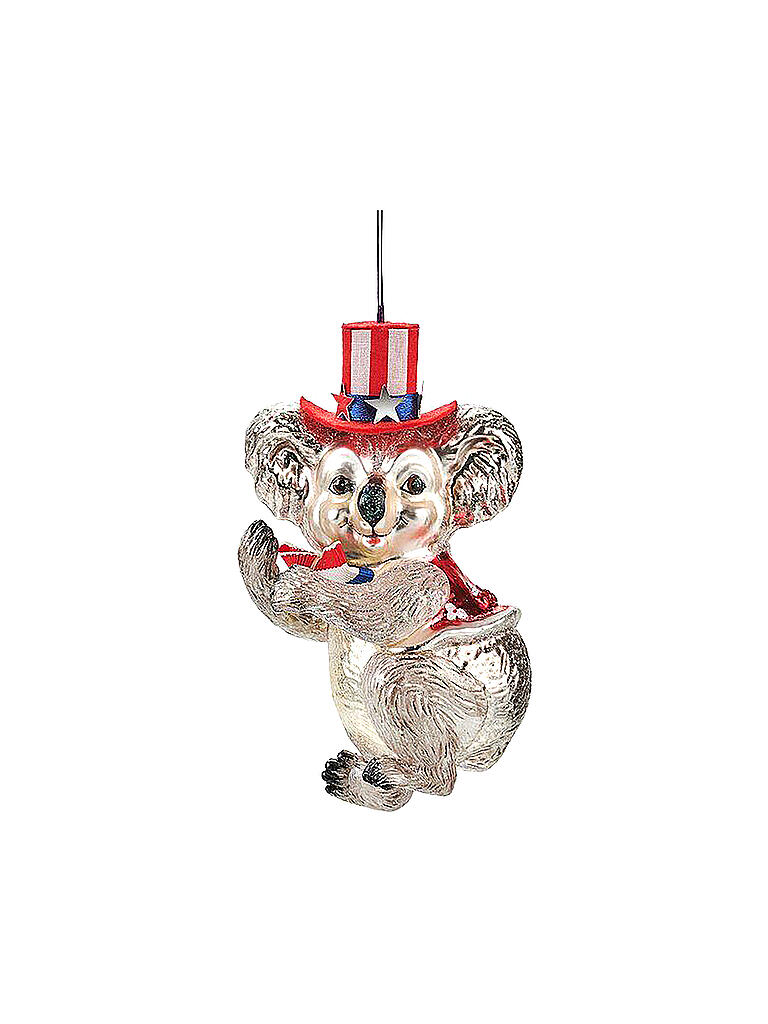GIFT COMPANY | Weihnachtsschmuck - Koalabär Zylinder 12cm | silber
