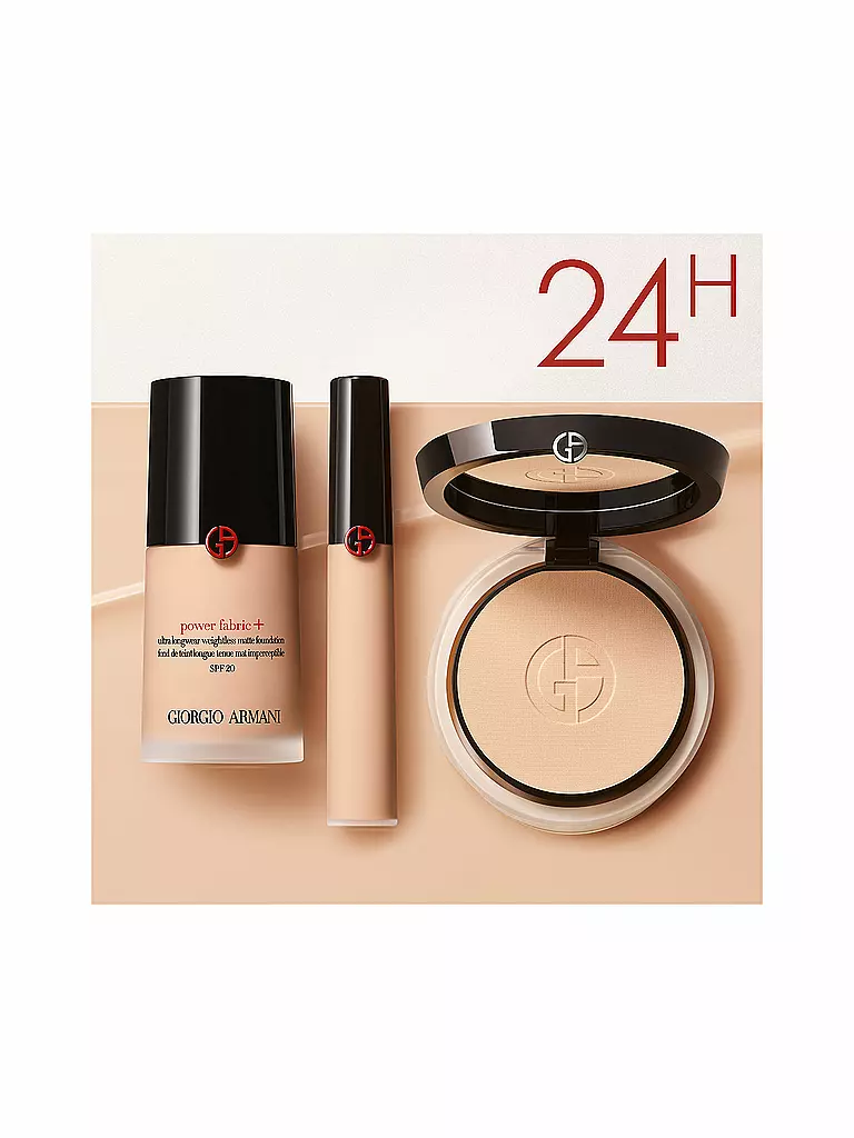 GIORGIO ARMANI COSMETICS | Power Fabric+ Ultra Longwear Setting Powder (Light Beige) | transparent