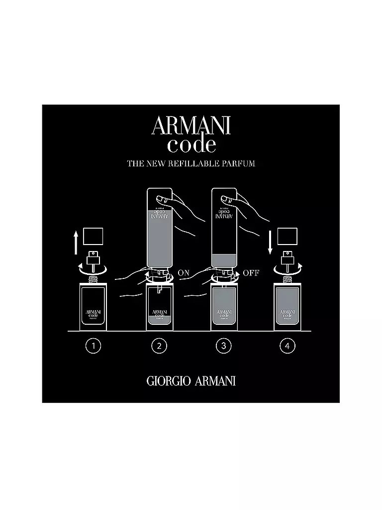 GIORGIO ARMANI | Armani Code Parfum 75 ml Nachfüllbar | keine Farbe