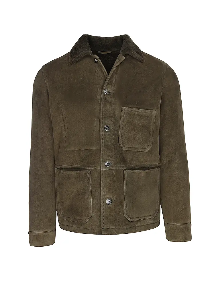 GIORGIO BRATO | Shearling   Jacke | olive