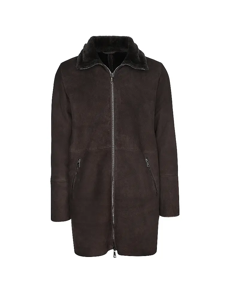GIORGIO BRATO | Shearling Mantel  | braun