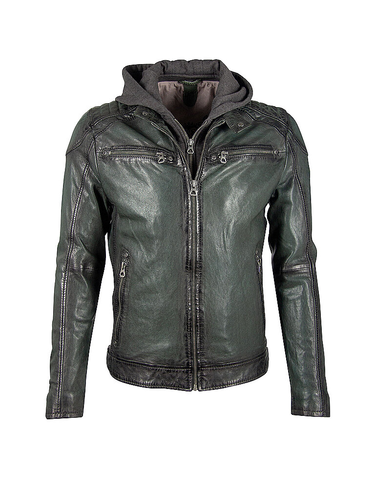 GIPSY BY MAURITIUS Lederjacke Vinn grün | S