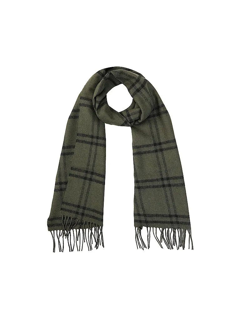 GLOVERALL | Kaschmirschal CAMEL THOMPSON | olive