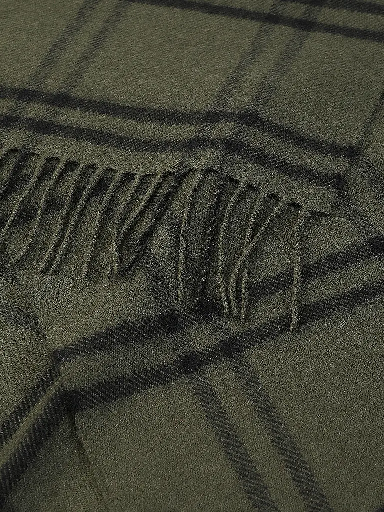 GLOVERALL | Kaschmirschal CAMEL THOMPSON | olive