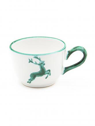 GMUNDNER KERAMIK | Kaffeetasse glatt "Grüner Hirsch" 0,19l