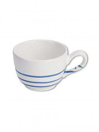 GMUNDNER KERAMIK | Kaffee-Tasse glatt 0,19l "Pur geflammt Blau"