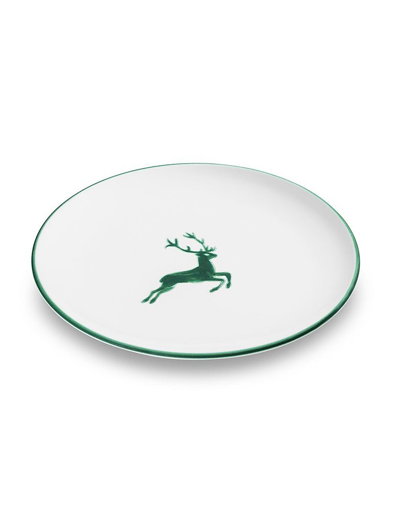 GMUNDNER KERAMIK Assiette plate Cerf vert 25cm vert