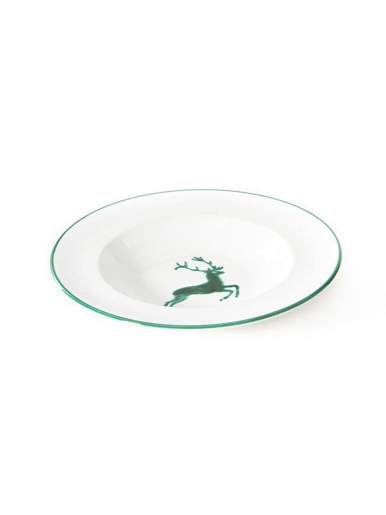 GMUNDNER KERAMIK Assiette creuse Gourmet CERF VERT 24cm vert