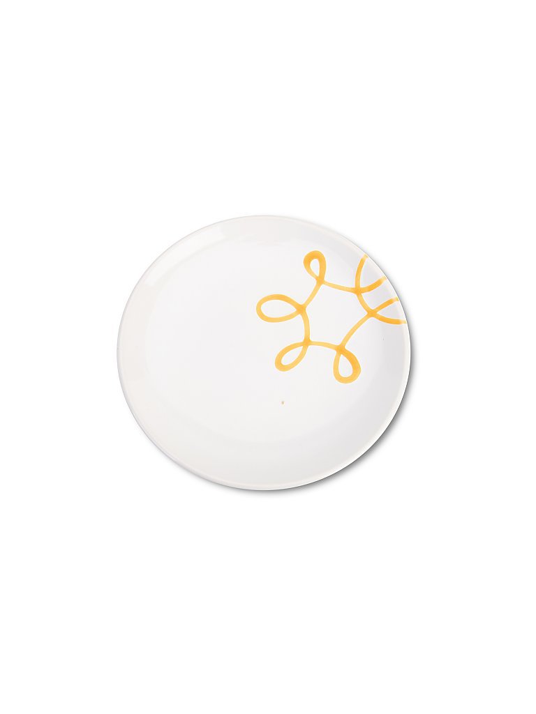 GMUNDNER KERAMIK Dessert-Teller 20cm Pur geflammt Gelb gelb
