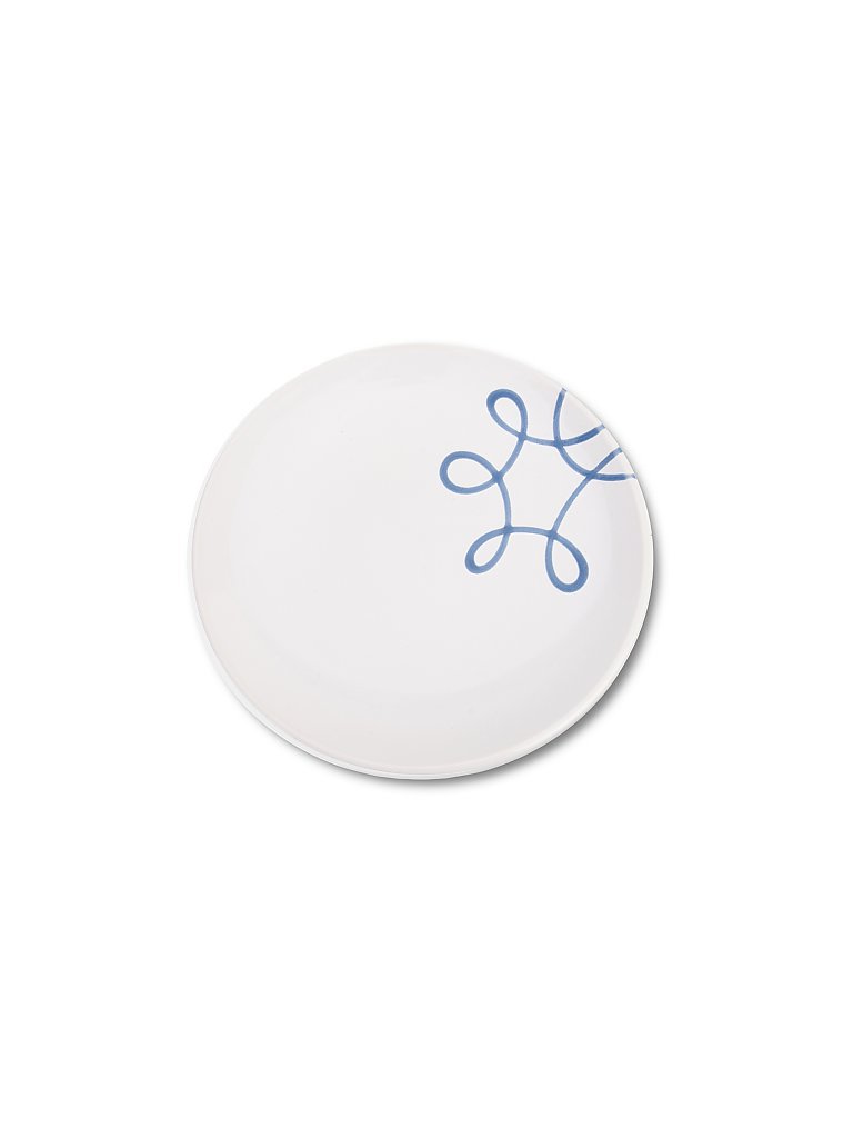 GMUNDNER KERAMIK Dessert-Teller 20cm Pur geflammt Blau blau