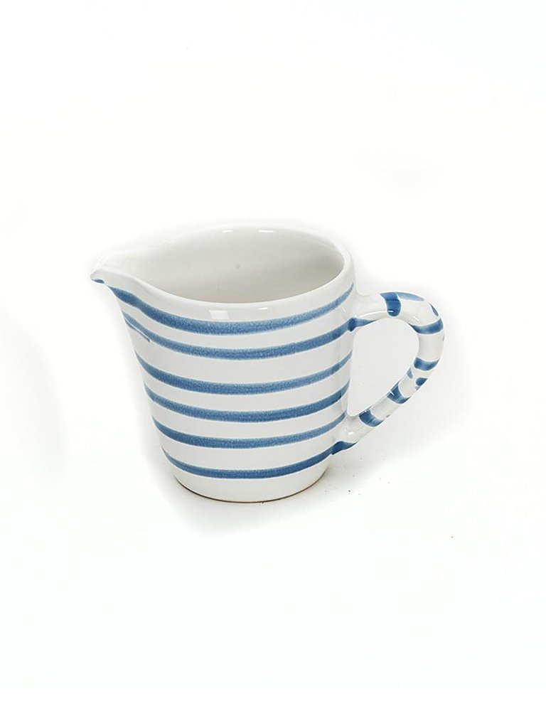 GMUNDNER KERAMIK Milchgiesser Gourmet 0,2l Blau Geflammt blau