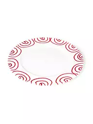 GMUNDNER KERAMIK | Fleischteller Gourmet "Rot Geflammt" 27cm | rot