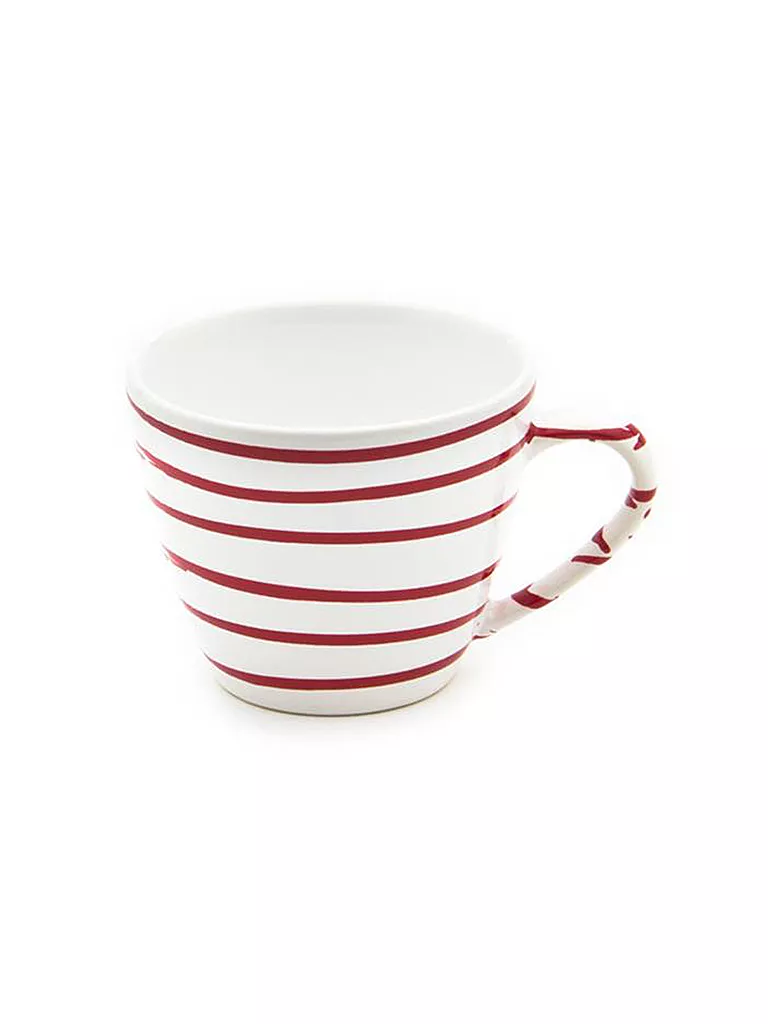 GMUNDNER KERAMIK | Kaffeetasse Gourmet "Rot Geflammt" 0,2l | rot