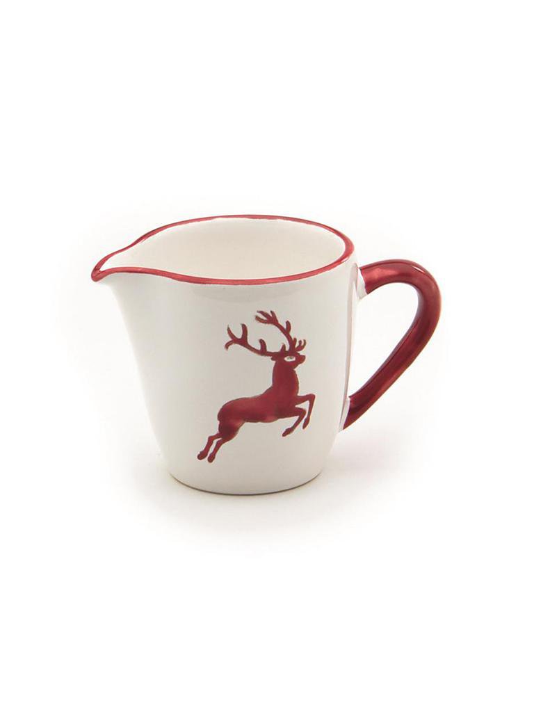GMUNDNER KERAMIK | Milchgiesser Gourmet "Rubinroter Hirsch" 0,2l | rot