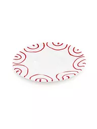 GMUNDNER KERAMIK | Unterteller Gourmet "Grau Geflammt" 16cm | rot