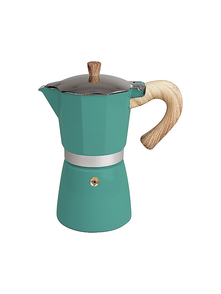 GNALI & ZANI Espressokocher VENEZIA 3 Tassen Smaragdgrün grün
