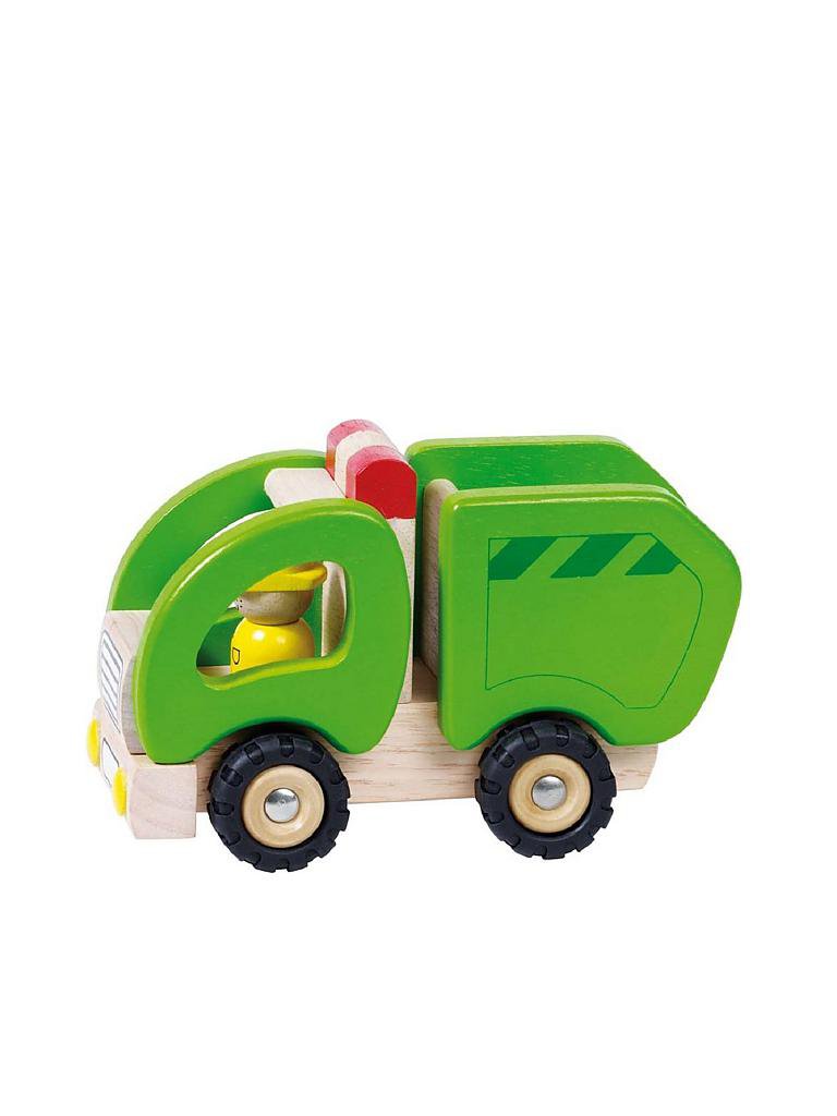 GOKI | Holz-Müllwagen 15 cm | keine Farbe
