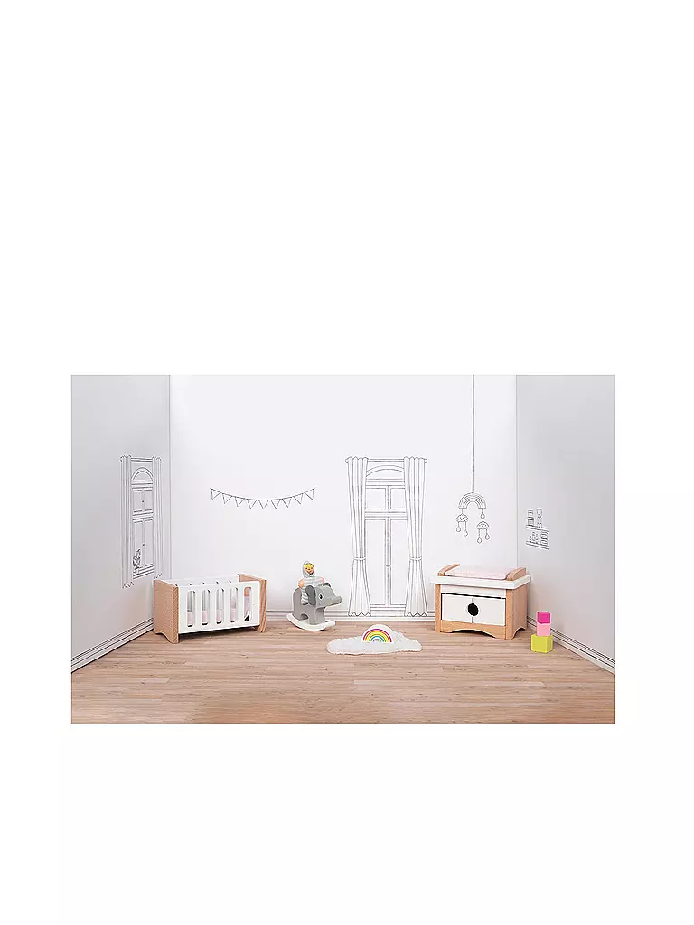 Puppenmöbel Selber Bauen Mit Exakten Plänen Und Anleitungen GOKI Puppenmöbel Style Babyzimmer keine Farbe