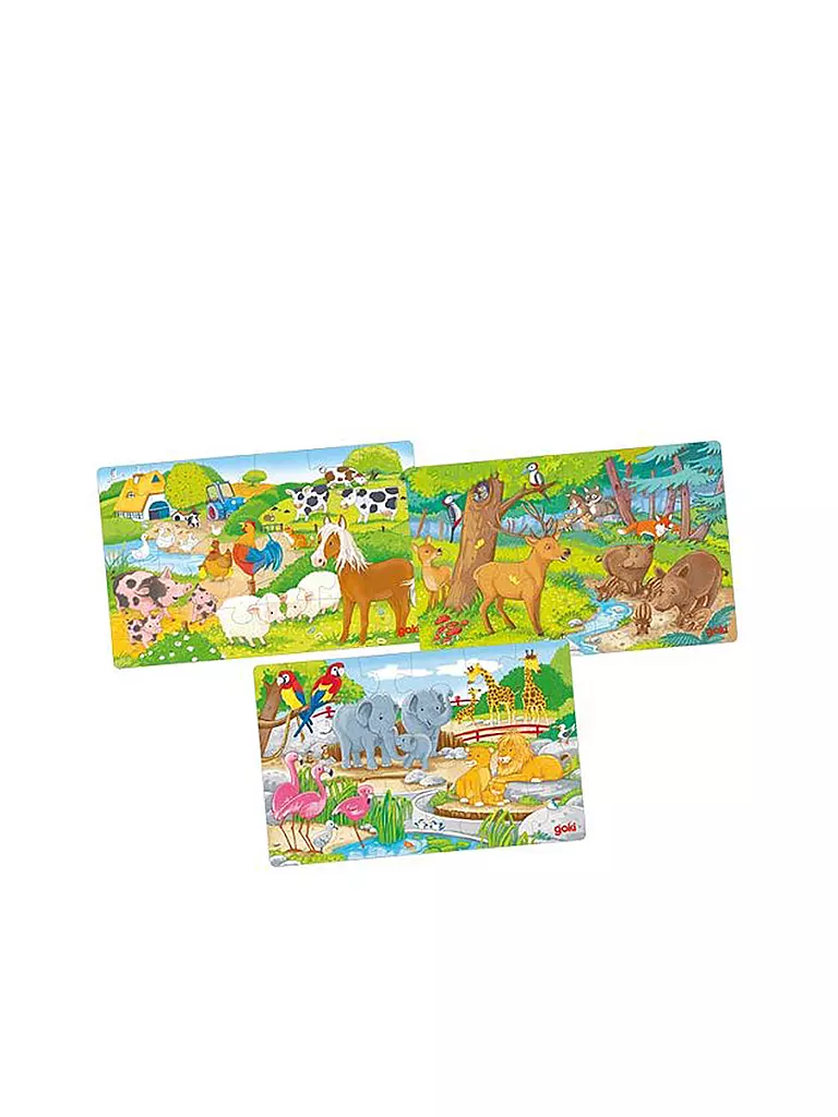 GOKI | Puzzle 24 Teile Tiere | keine Farbe