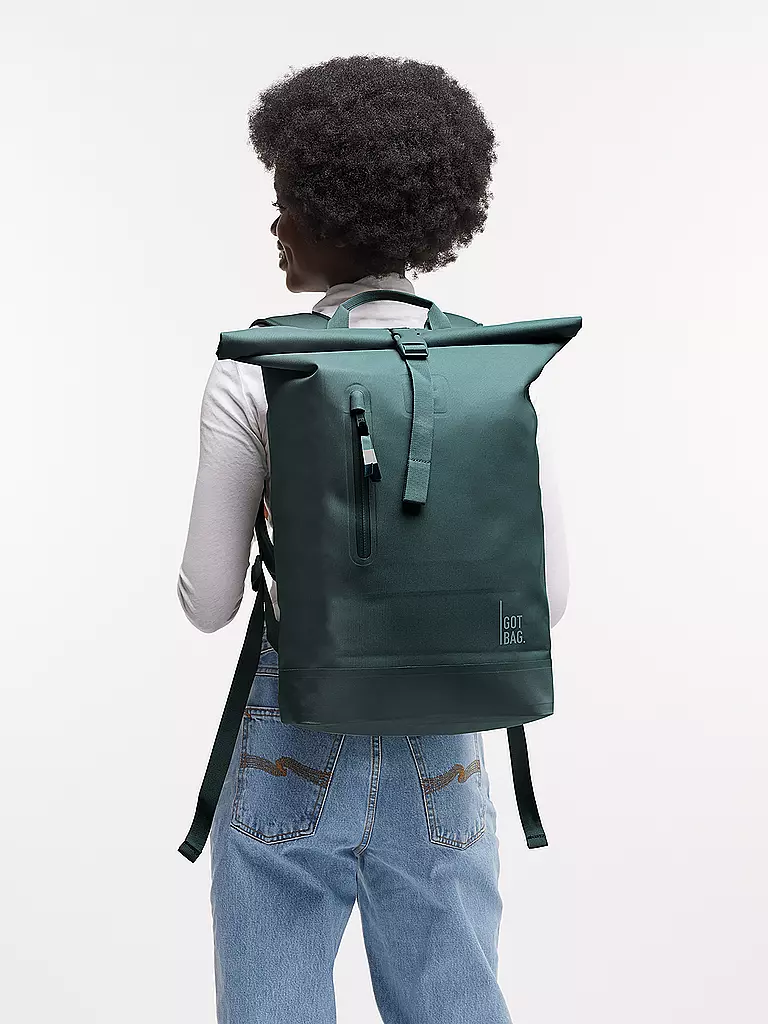 GOT BAG | Rucksack ROLLTOP LITE 2.0 MONOCHROME | petrol