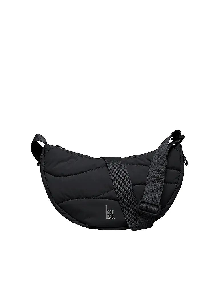 GOT BAG | Tasche - Umhängetasche WAVY PUFFER MOON BAG | schwarz