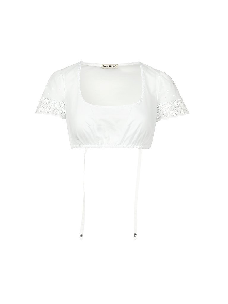 GOTTSEIDANK Dirndlbluse  Mathilda  weiß | 38