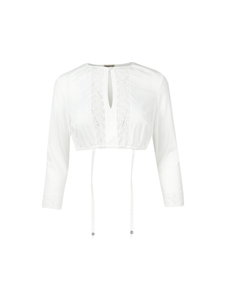 GOTTSEIDANK Dirndlbluse Helga weiß | 34