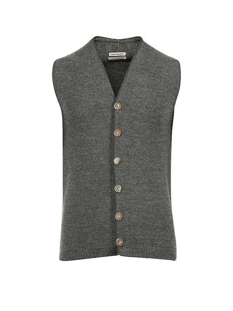 GOTTSEIDANK Strickgilet  Theodor  grau | M