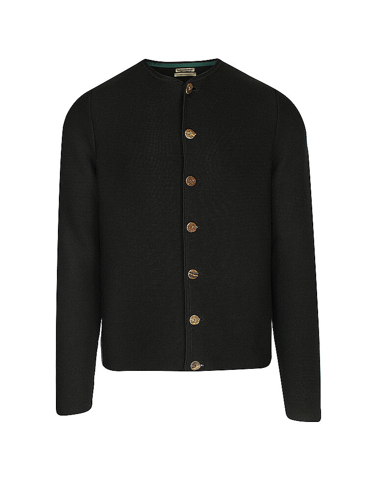 GOTTSEIDANK Trachten Strickjacke Anselm dunkelgrün | S