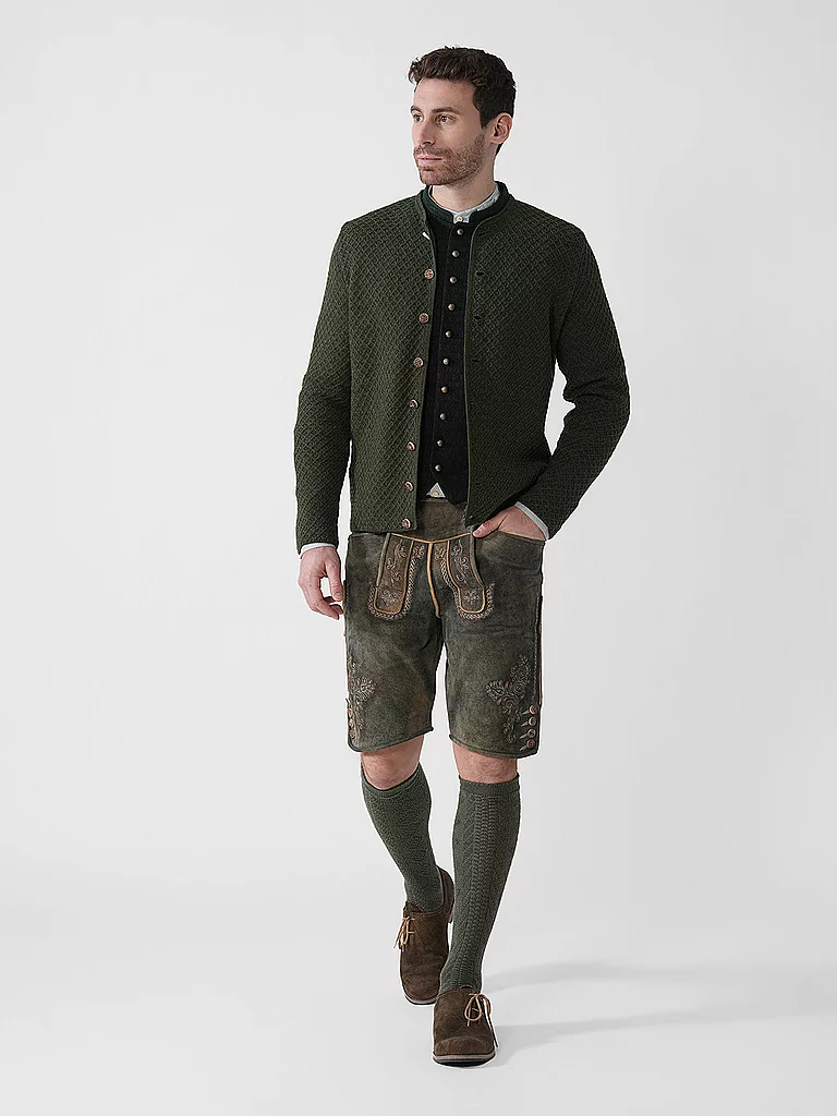 Gottseidank Trachtenstrickjacke Xaver DunkelgrüN | Xxl-image