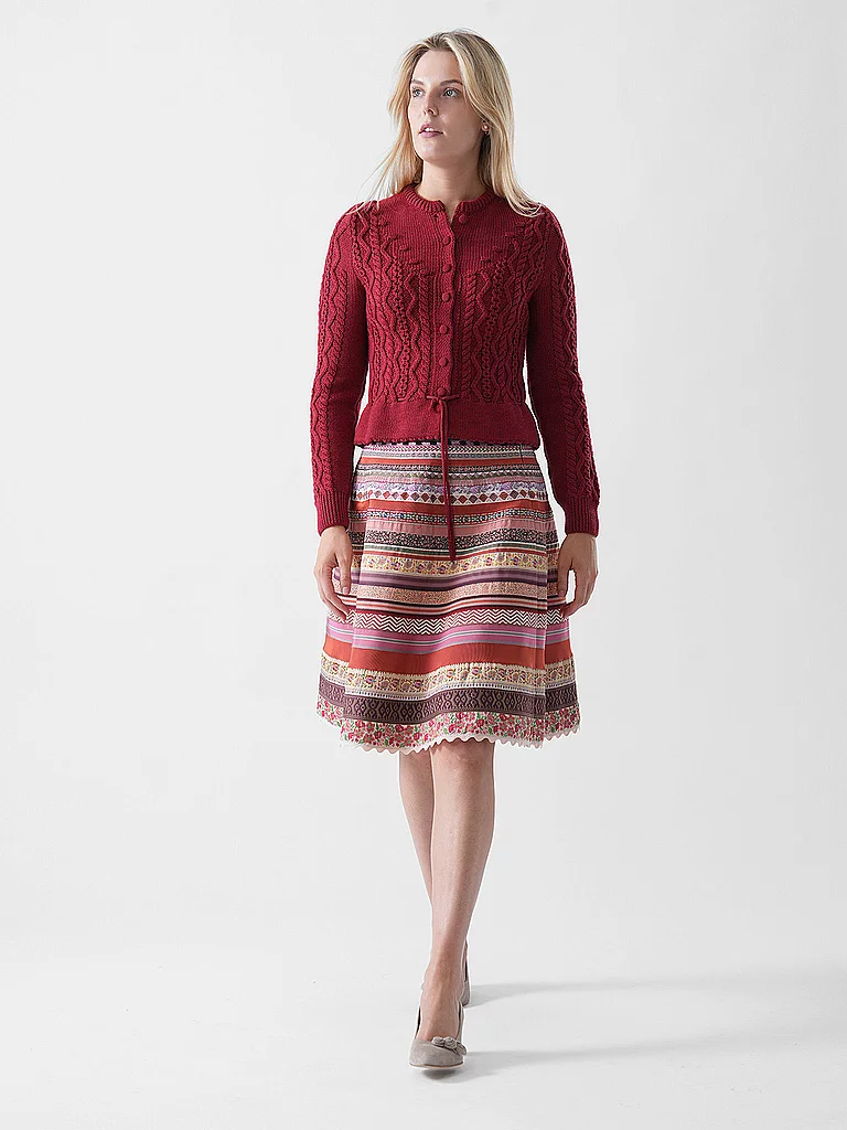 Gottseidank Trachten Strickjacke Lene Rot | Xs-image