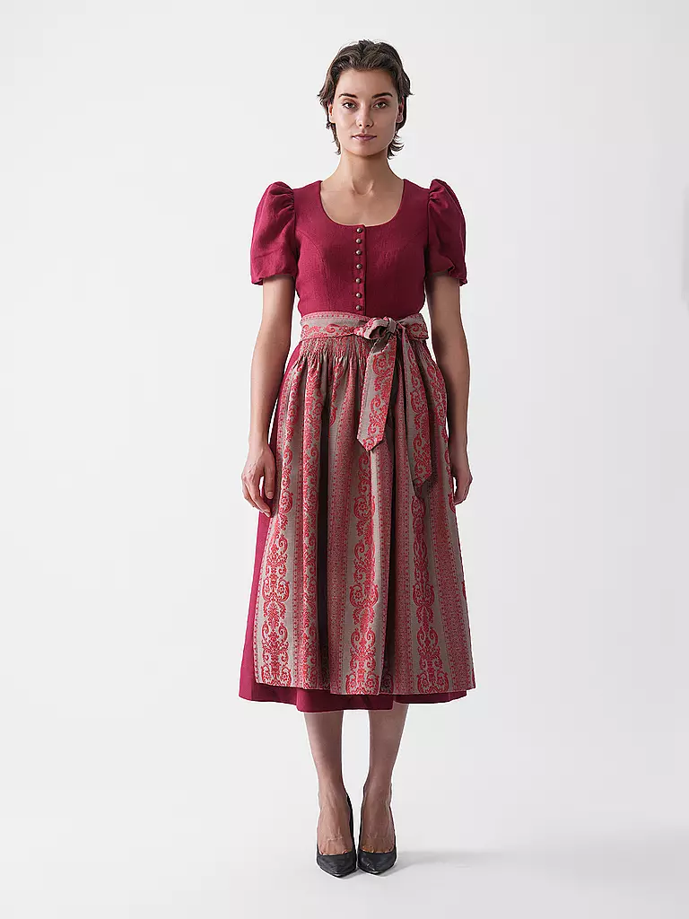 GOTTSEIDANK | Dirndl MARGRET | rot