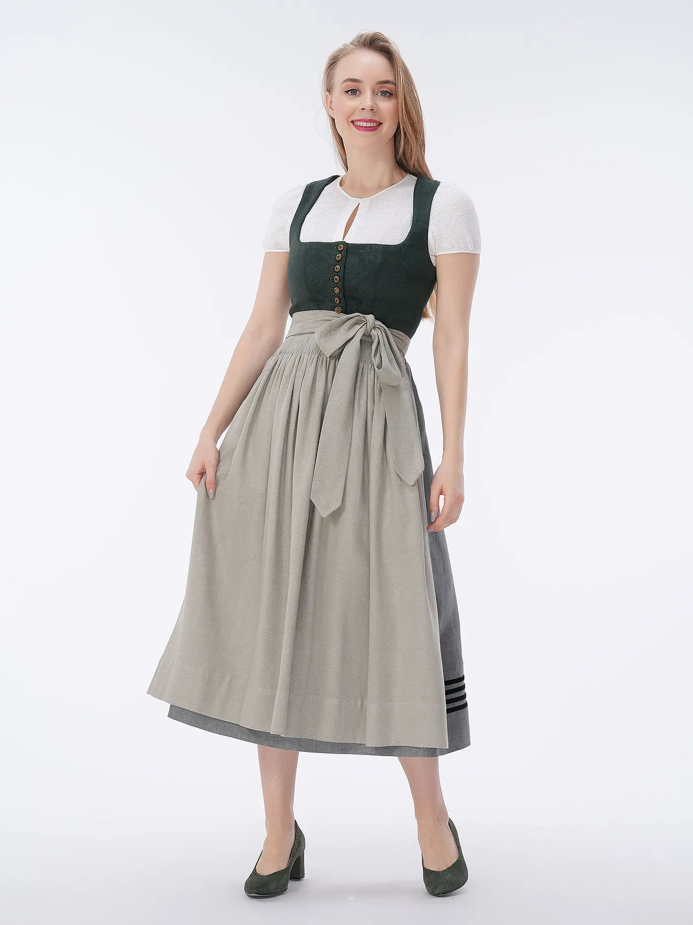 GOTTSEIDANK | Dirndl MONIKA  | dunkelgrün