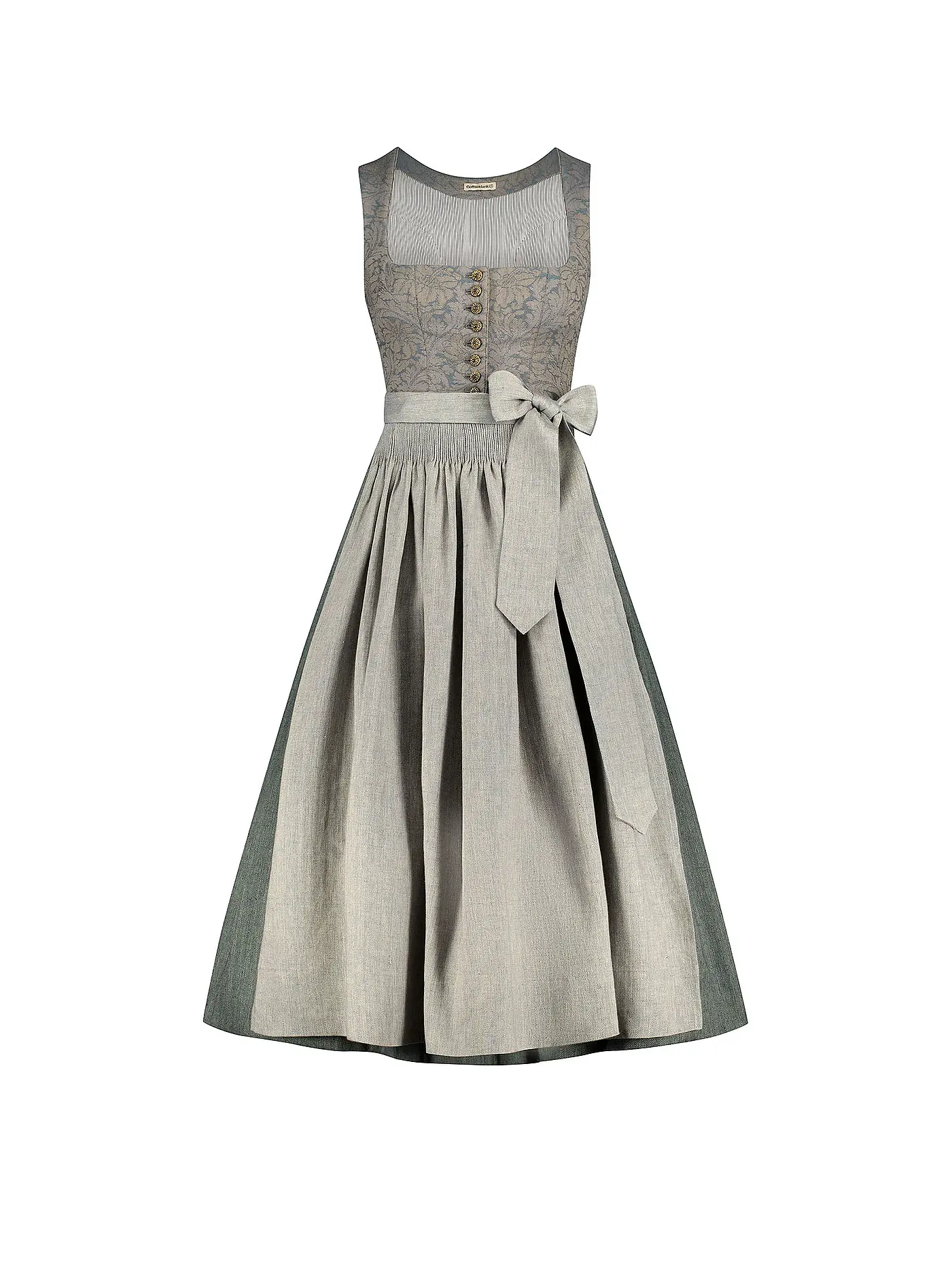 GOTTSEIDANK | Dirndl MONIKA 80cm | hellgrau