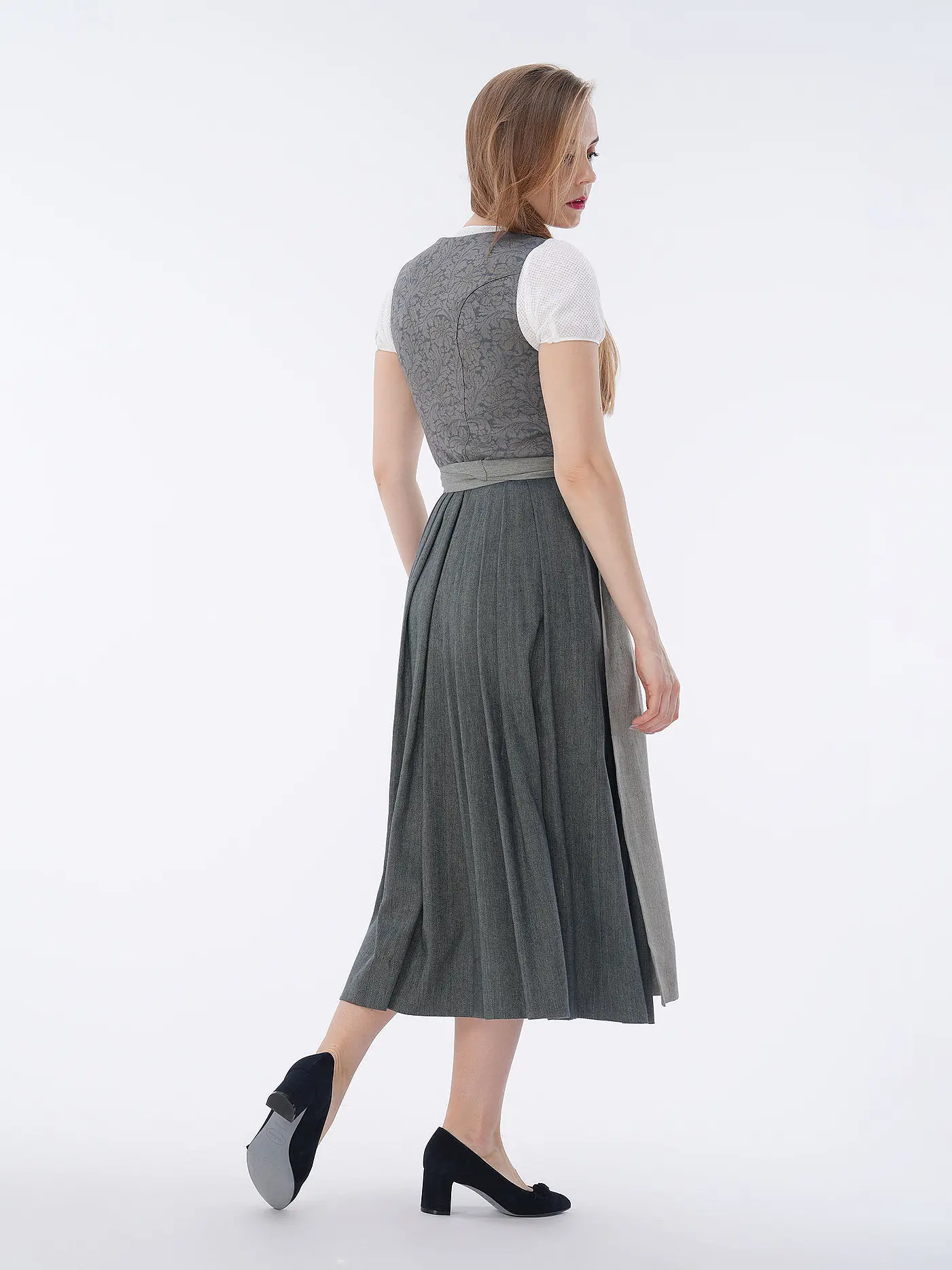 GOTTSEIDANK | Dirndl MONIKA 80cm | hellgrau