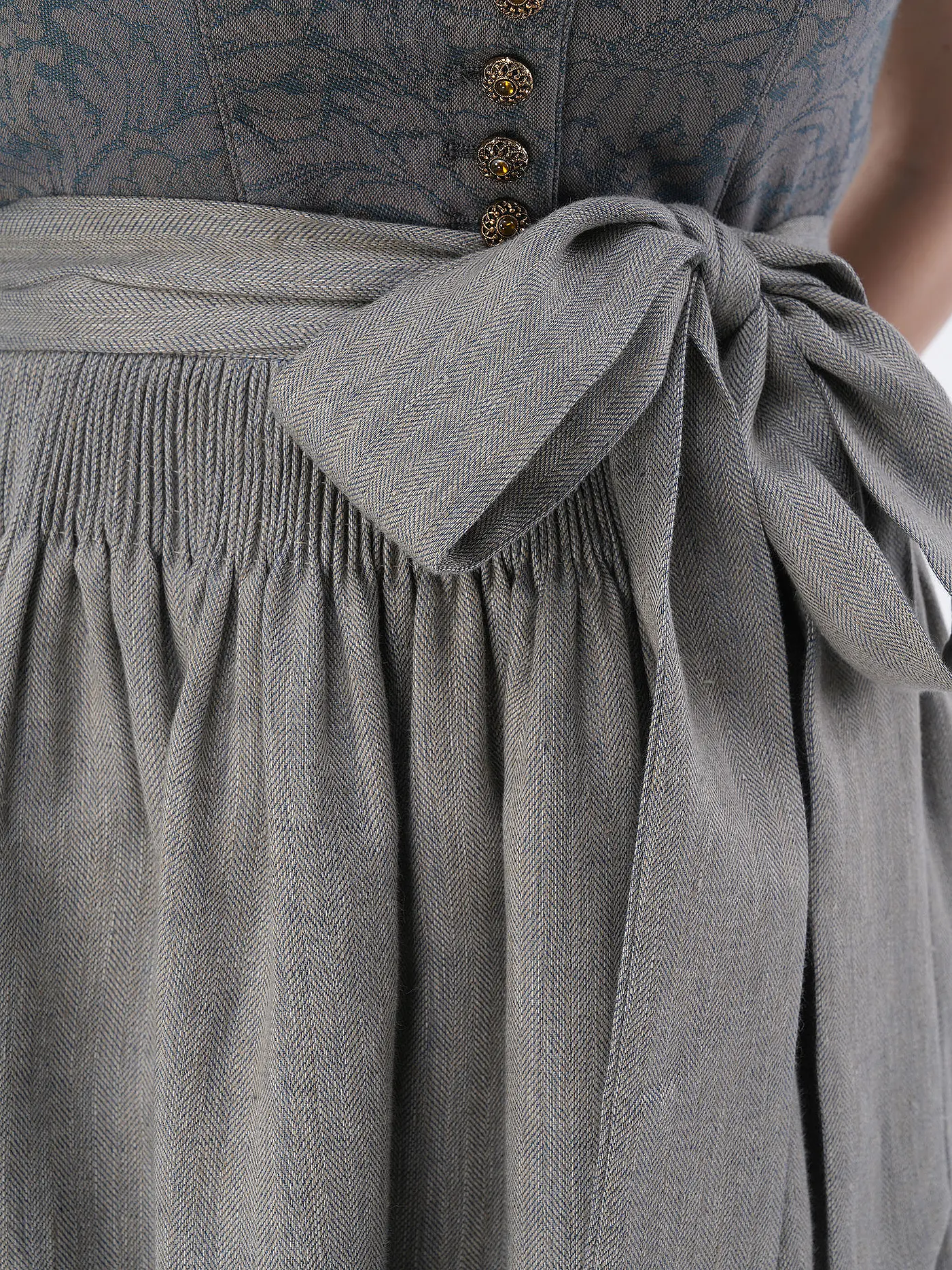GOTTSEIDANK | Dirndl MONIKA 80cm | hellgrau