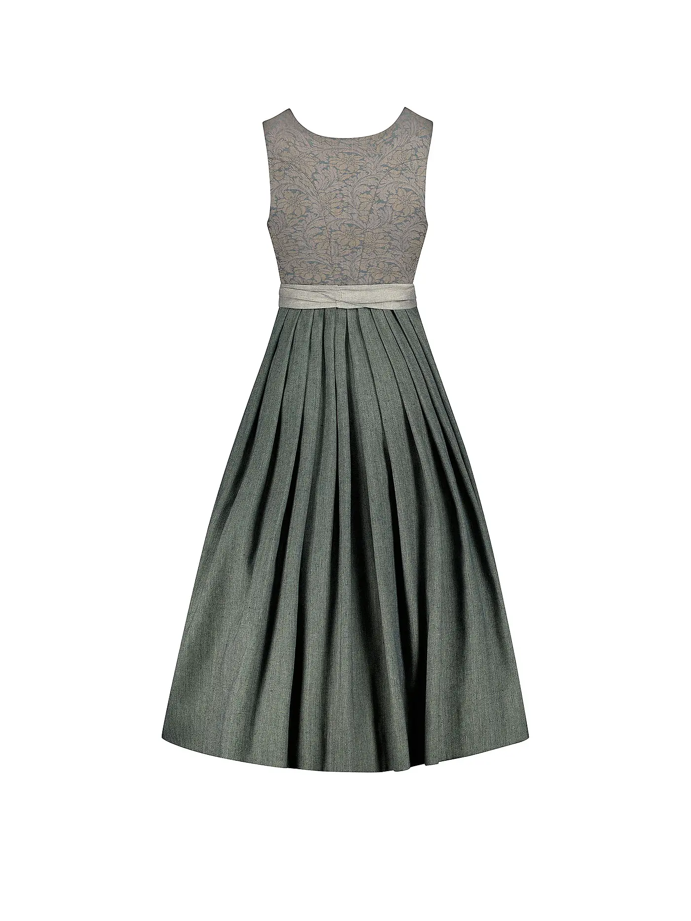 GOTTSEIDANK | Dirndl MONIKA 80cm | hellgrau