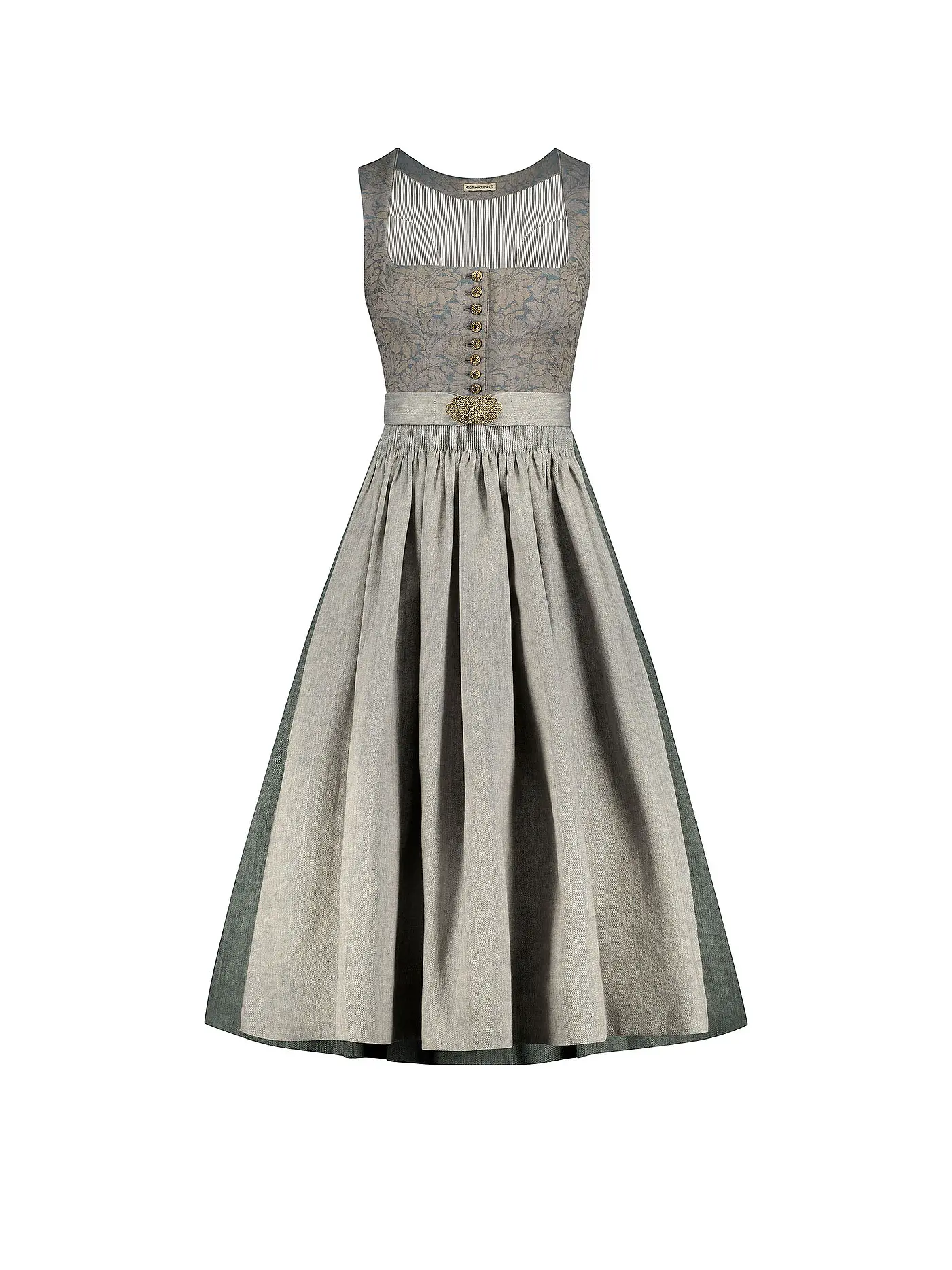 GOTTSEIDANK | Dirndl MONIKA 80cm | hellgrau