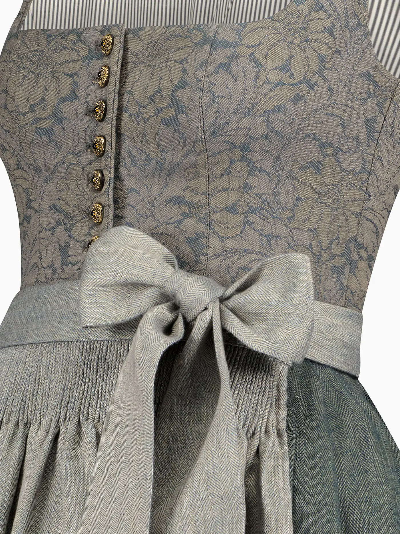 GOTTSEIDANK | Dirndl MONIKA 80cm | hellgrau