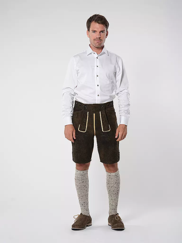 GOTTSEIDANK | Lederhose  | braun