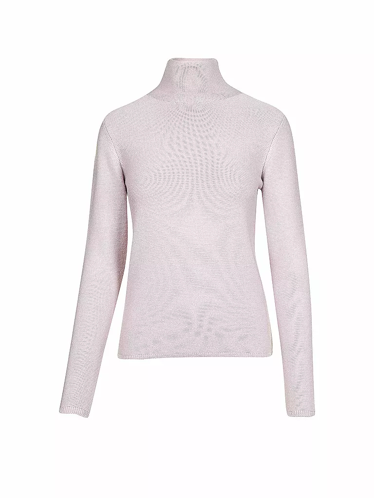 GOTTSEIDANK | Trachten Rollkragenpullover Antje | rosa