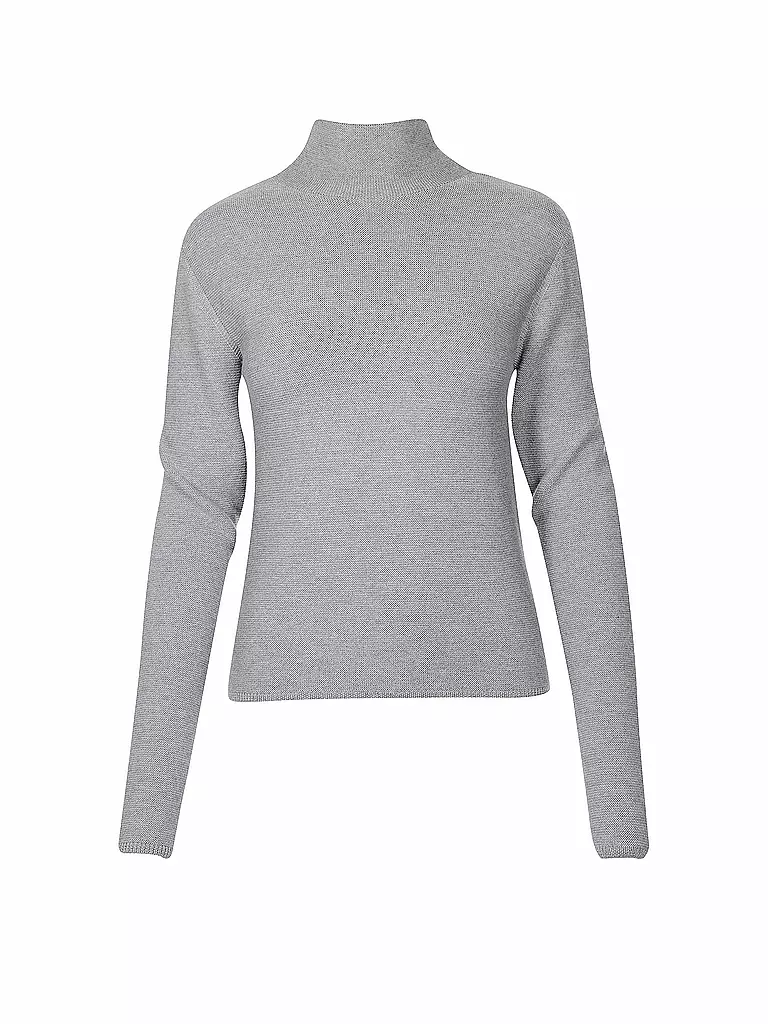 GOTTSEIDANK | Trachten Rollkragenpullover Antje | grau