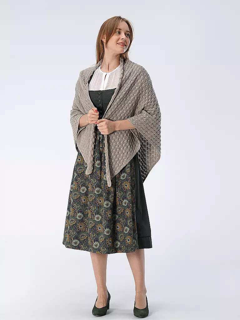 GOTTSEIDANK | Trachten Stola JOLANDA  | creme